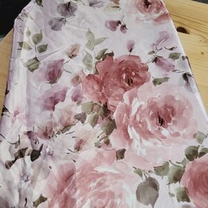 Elegant floral satin fabric 1 Yard